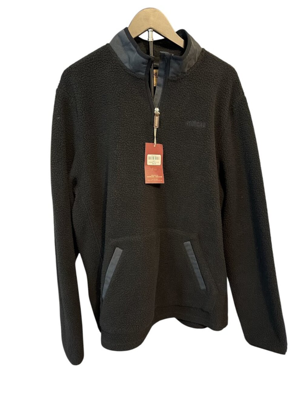Redhead Berber Fleece Quarter Zip Pullover Men LARGE Navy - NWT